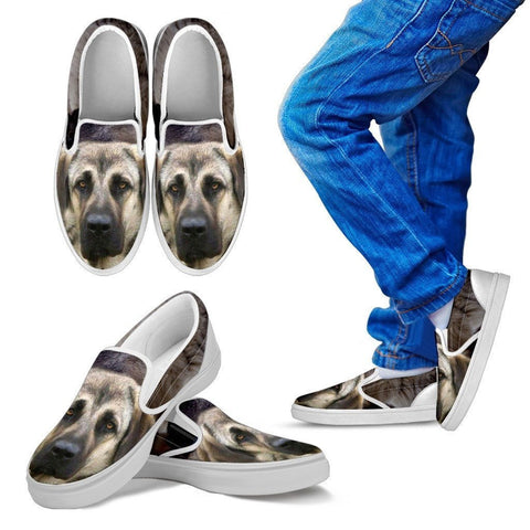 Anatolian Shepherd Print Slip Ons For Kids- Express Shipping