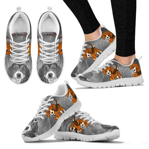 Cute&Cool Beagle Dog Print Running Shoes For Women-Free Shipping