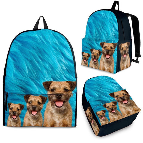 Border Terrier Print Backpack- Express Shipping