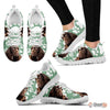 Field Spaniel Print (Black/White) Running Shoes For Women-Free Shipping