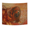 Amazing Tibetan Mastiff Dog Print Tapestry-Free Shipping