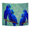 Hyacinth Macaw Parrot Print Tapestry-Free Shipping