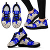 Paws Print West Highland White Terrier (Black/White) Running Shoes For Women-Express Shipping