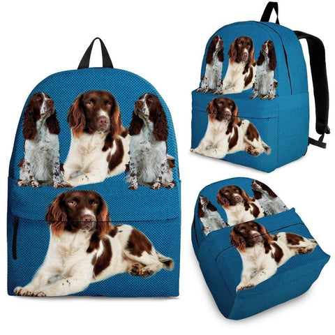 English Springer Spaniel Dog Print Backpack-Express Shipping