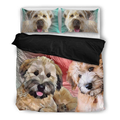 Soft- Coated Wheaten Terrier Bedding Set- Free Shipping