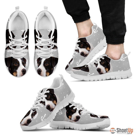 DANISH SWEDISH FARMDOG Dog Print (Black/White) Running Shoes For Men-Free Shipping Limited Edition
