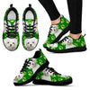 Paws Print Maltese (Black/White) Running Shoes For Women-Express Delivery