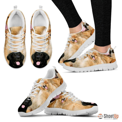 Hovawart Running Shoes For Women(White/Black)- Free Shipping