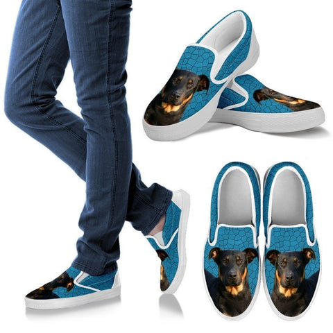 Beauceron Dog Print Slip Ons For Women-Express Shipping