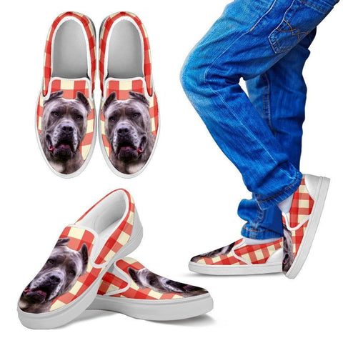 Perro De Presa Print Slip Ons For Kids- Express Shipping