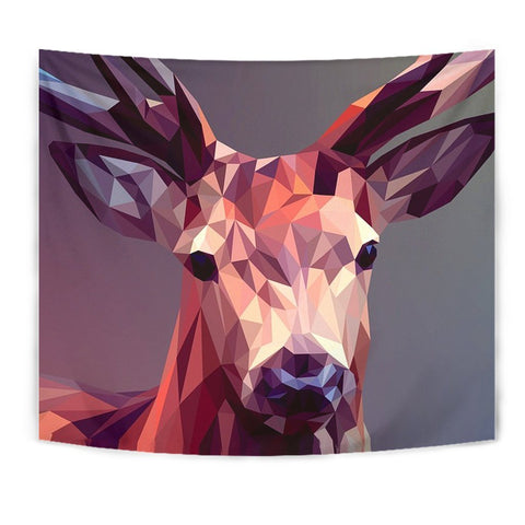 Deer Vector Art Print Tapestry-Free Shipping