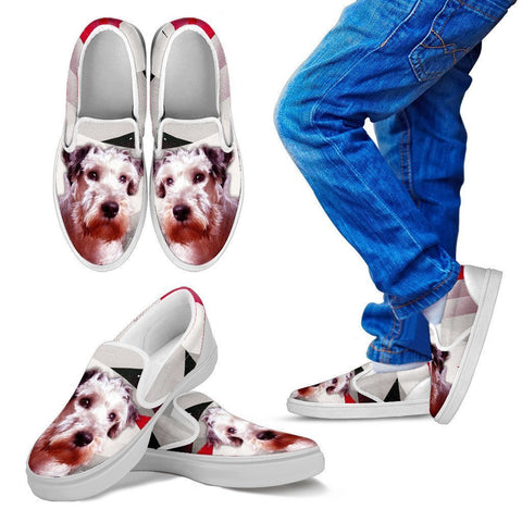 Cesky Terrier Print Slip Ons For Kids- Express Shipping