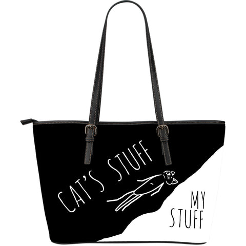 Cat's Stuff | My Stuff - Leather Tote - Black