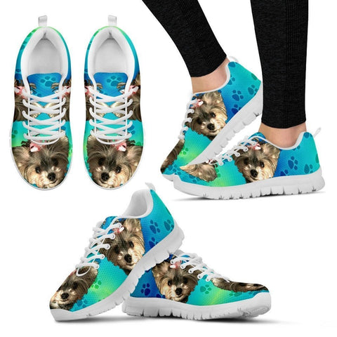 Customized Dog Print Running Shoes For Women-Free Shipping-Designed By Sandra Rex