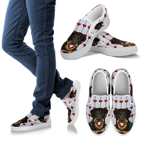 Valentine's Day Special-Rottweiler Print Slip Ons For Women-Free Shipping