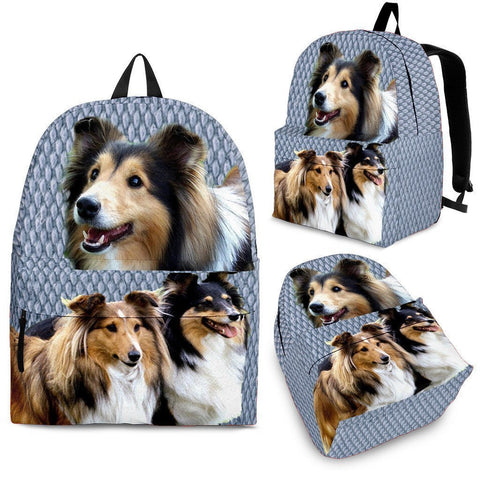 Shetland Sheepdog Print Backpack-Express Shipping