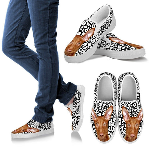 Pharaoh Hound Dog Print Slip Ons For Women-Express Shipping