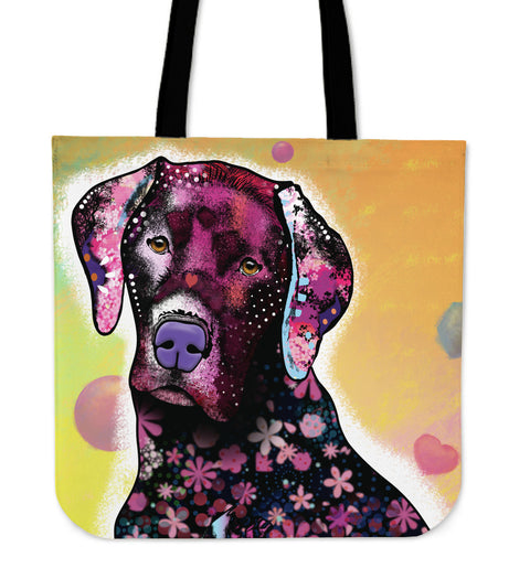 Orange Dog Art Tote Bag