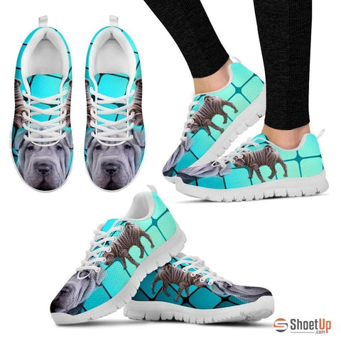 Shar Pei-Dog Running Shoes For Women-Free Shipping
