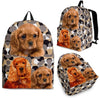 English Cocker Spaniel Dog Print Backpack-Express Shipping