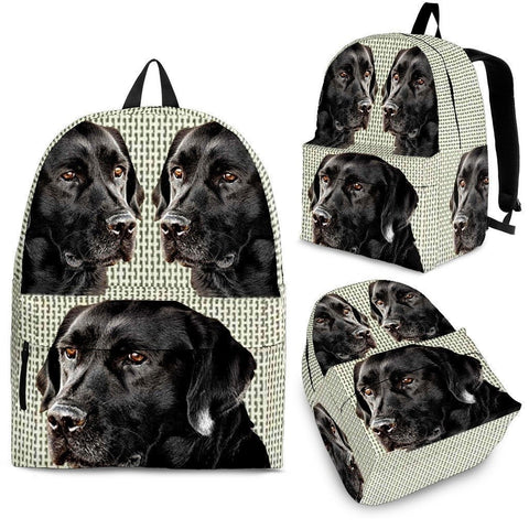 Black Labrador Print BackPack - Express Shipping