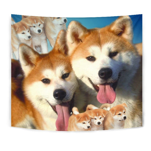 Lovely Akita Dog Print Tapestry-Free Shipping