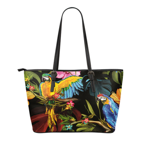 Parrot Small Leather Tote