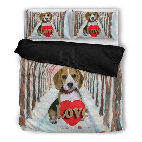 Valentine's Day Special-Beagle Dog Print Bedding Set-Free Shipping