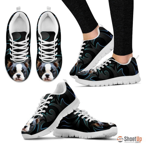 Boston Terrier Running Shoe For Women- Free Shipping