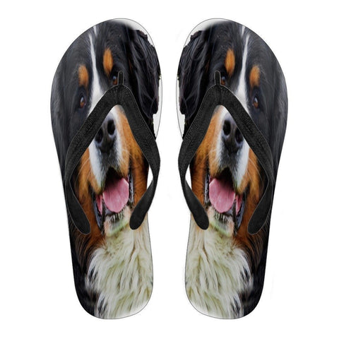 Bernese Mountain Flip Flops  For Men- Free Shipping