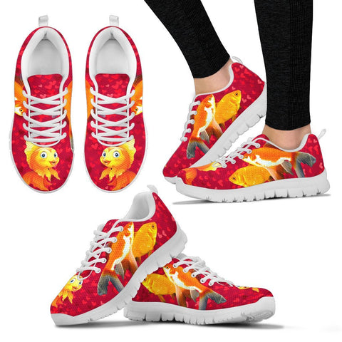 Valentine's Day Special-Goldfish On Red Print Running Shoes For Women-Free Shipping