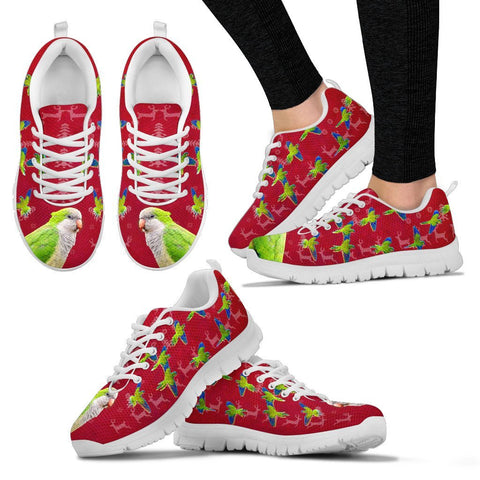 Monk Parakeet (Quaker Parrot) Christmas Running Shoes For Women- Free Shipping