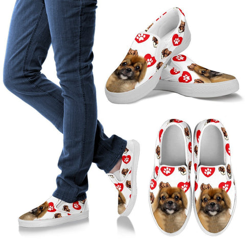 Valentine's Day Special-Tibetan Spaniel Print Slip Ons For Women-Free Shipping