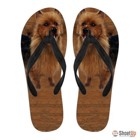 Australian Terrier Flip Flops For Men-Free Shipping