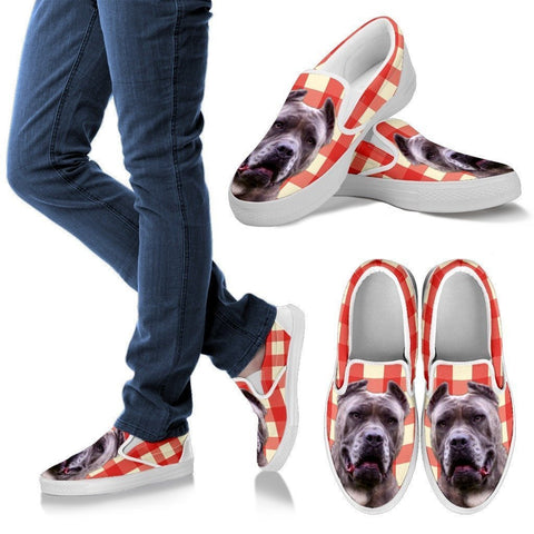 Perro De Presa Print Slip Ons For Women- Express Shipping