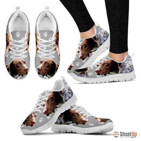 BRAQUE FRANCAIS PYRENEAN Printed (Black/White) Running Shoes For Women-Free Shipping