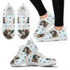 Leonberger With Red White dots Print Running Shoes For Women-Free Shipping