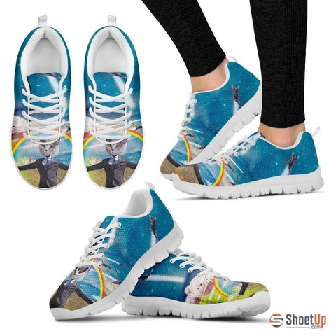 Rainbow Cat Running Shoes For Women-3D Print-Free Shipping