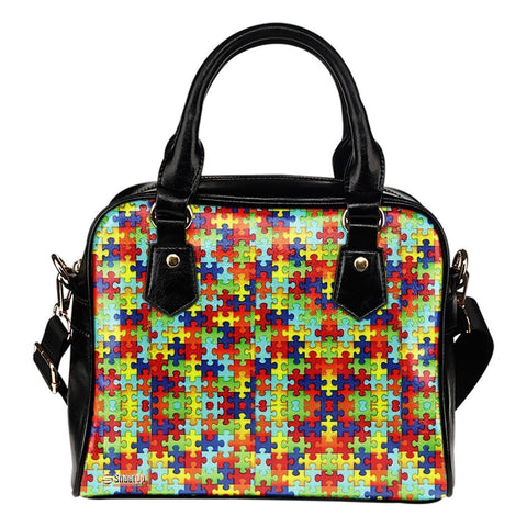 Autism Symbol Shoulder Handbag- Free Shipping-Paww-Printz-Merchandise