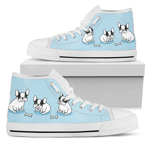 Nice Baby Bulldog Women's High Top Shoes