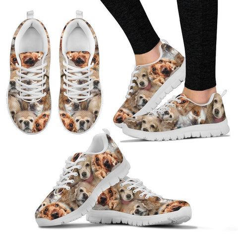 Cocker Spaniel  Pattern Print Sneakers For Women- Express Shipping