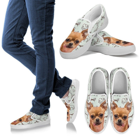 Chihuahua Print Slip Ons For Women-Express Shipping