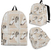 Borzoi Dog Print Backpack-Express Shipping