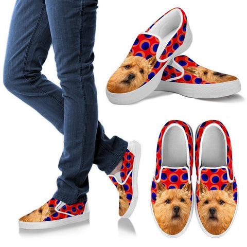 Norwich Terrier Print Slip Ons For Women-Express Shipping