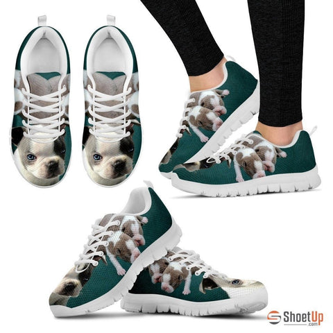 Double Boston Terrier-Dog Running Shoes For Women-Free Shipping