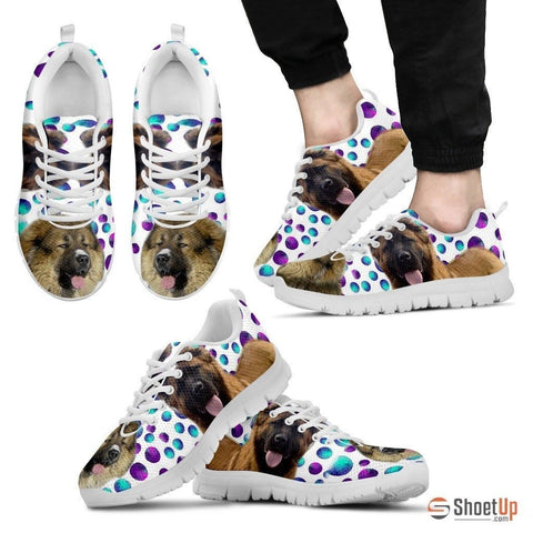 Caucasian Shepherd Dog (White/Black) Running Shoes For Men-Free Shipping