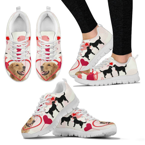 Valentine's Day Special Golden Retriever Print Running Shoes For Women- Free Shipping