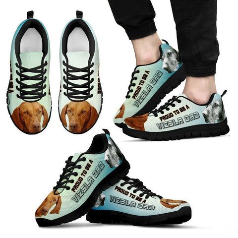 Proud To Be A Vizsla Dad Sneakers For Men- Father's Day Special