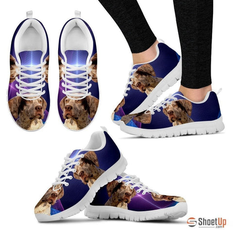 Braque du Bourbonnais Dog (White/Black) Running Shoes For Women-Free Shipping