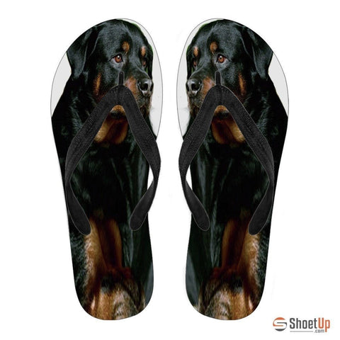 Rottweiler Flip Flops For Women-Free Shipping